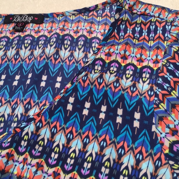 BeBop Women’s Qrt Sleeve Multicolor Summer Dress - Picture 8 of 8